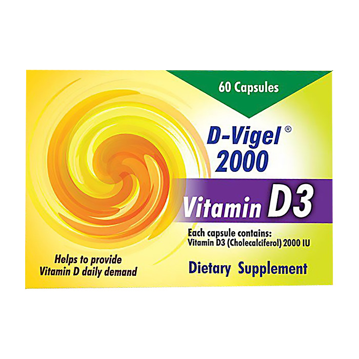 مکمل|کپسول نرم ویتامین د3 دی-ویژل - 2000