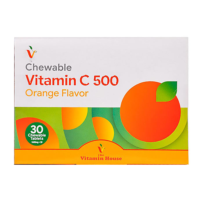 مکمل|قرص جویدنی ویتامین ث جویدنی 500 میلی گرم  ( پرتقال )